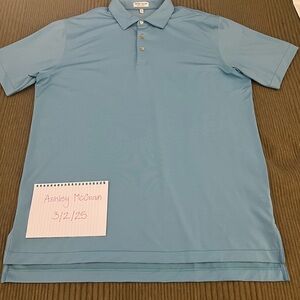Peter Millar Summer Comfort polo – light blue (size XL) ⛳